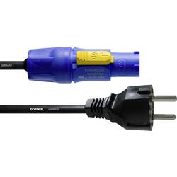 Cordial CFCA 5 S napájecí kabel [1x zástrčka s ochranným kontaktem - 1x zástrčka PowerCon] 5.00 m modrá