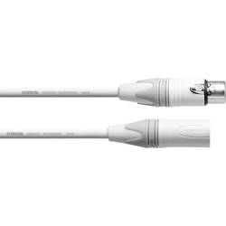 Cordial XLR propojovací kabel [1x XLR zásuvka - 1x XLR zástrčka] 5.00 m bílá