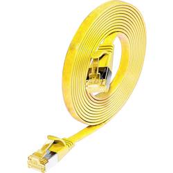 Wirewin 9120042366757 RJ45 síťové kabely, propojovací kabely CAT 6A U/FTP 0.25 m žlutá 1 ks