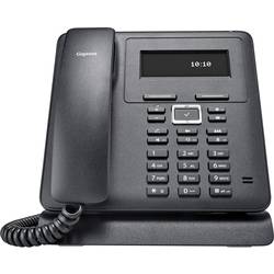 Gigaset Pro Maxwell Basic šňůrový telefon, VoIP handsfree, konektor na sluchátka podsvícený displej černá