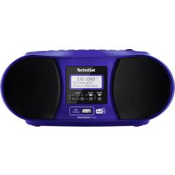 TechniSat DIGITRADIO 1990 0002/3952 rádio s CD, DAB+, FM, AUX, Bluetooth, CD, USB, s USB nabíječkou, funkce alarmu, modrá