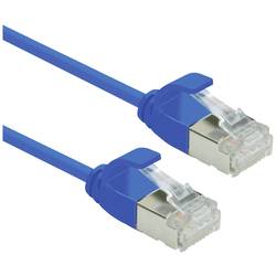 Roline 21.15.3341 RJ45 síťové kabely, propojovací kabely CAT 6A U/UTP 0.30 m modrá nestíněný, bez halogenů, samozhášecí 1 ks