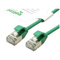 Roline green 21.44.3330 RJ45 síťové kabely, propojovací kabely CAT 6A U/FTP 0.15 m zelená nestíněný, bez halogenů, samozhášecí 1 ks