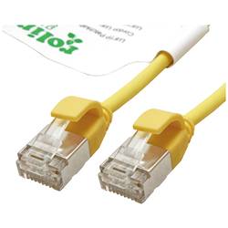 Roline green 21.44.3327 RJ45 síťové kabely, propojovací kabely CAT 6A U/FTP 5.00 m žlutá nestíněný, bez halogenů, samozhášecí 1 ks