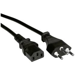 Value napájecí kabel [1x T12 konektor - 1x IEC C13 zásuvka 10 A] 3 m černá