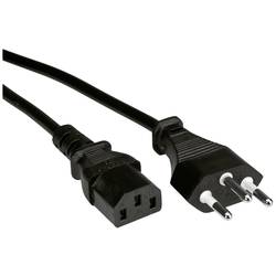 Value napájecí kabel [1x T12 konektor - 1x IEC C13 zásuvka 10 A] 0.80 m černá