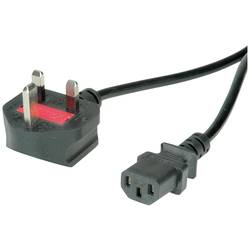 Value napájecí kabel [1x UK zástrčka - 1x IEC C13 zásuvka 10 A] 3.15 m černá