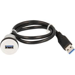 1x USB 3.0 zásuvka A - 1 x USB 3.0 zástrčka A Schlegel Elektrokontakt RRJ_USB3 Schlegel Množství: 1 ks