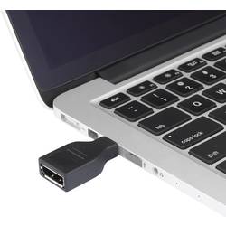 Renkforce Mini-DisplayPort / DisplayPort kabelový adaptér Mini DisplayPort konektory, Konektor DisplayPort 3.00 m černá RF-3424508 pozlacené kontakty, s