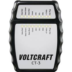 VOLTCRAFT CT-3 tester kabelů, pro Kabel HDMI Typ A, HDMI 1.0, 1.1, 1.2, 1.2a, 1.3a/b/c, 1.4**/a, CT-3