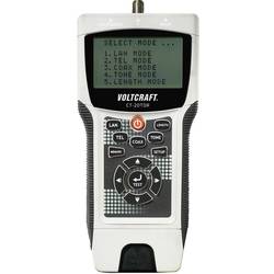 VOLTCRAFT CT-20TDR tester kabelů, pro Stíněný/nestíněný kabel, CAT3, CAT4, CAT5, CAT5E, CAT6, koaxiální, CT-20TDR