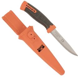 Bahco SB-2446 Víceúčelový nůž, dvoukomponentní rukojeť černá/oranžová Délka 220 mm