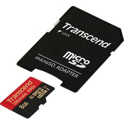 Transcend Ultimate (600x) paměťová karta microSDHC 8 GB Class 10, UHS-I vč. SD adaptéru