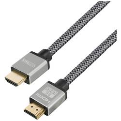 Maxtrack HDMI kabel Zástrčka HDMI-A, Zástrčka HDMI-A 1.50 m černá C 221-1,5HNL Ultra HD (8K) HDMI kabel