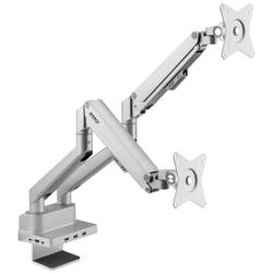 SpeaKa Professional držák na stůl pro monitor SP-MM-800 2 Displej: (s) 43,2 cm (17) - 81,3 cm (32) stříbrná otočný, naklápěcí, nastavitelná výška, nakláněcí