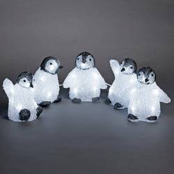 Konstsmide 6266-203 akrylátová postava Energetická třída (EEK2021): F (A - G) mládě tučňáka sada 5 ks studená bílá LED bílá