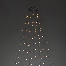 Konstsmide 6327-800 LED světelný plášť na vánoční stromeček vnitřní/venkovní Energetická třída (EEK2021): F (A - G) 230 V Počet žárovek 240 LED jantar Délka