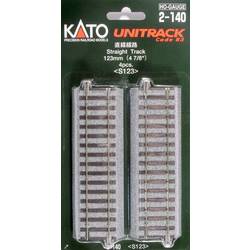 H0 Kato Unitrack 2-140 rovná kolej 123 mm 4 ks