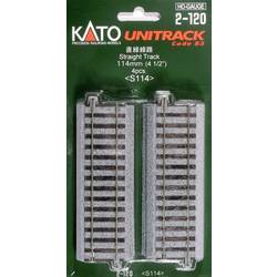 H0 Kato Unitrack 2-120 rovná kolej 114 mm 4 ks