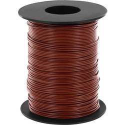 Donau Elektronik 119-18 lanko/ licna, 1 x 0.14 mm², hnědá, 100 m