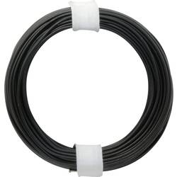 Donau Elektronik 118-1 lanko/ licna, 1 x 0.14 mm², černá, 10 m