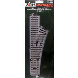 H0 Kato Unitrack 2-841 výhybka, pravá 246 mm 1 ks