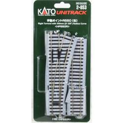 H0 Kato Unitrack 2-853 výhybka, pravá 215 mm 1 ks