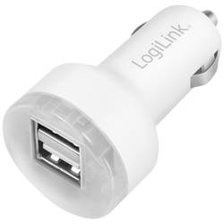 LogiLink USB nabíječka 10.5 W do auta Výstupní proud (max.) 2100 mA Počet výstupů: 2 x USB A