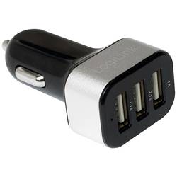 LogiLink USB nabíječka 25.5 W do auta Výstupní proud (max.) 2100 mA Počet výstupů: 3 x USB A