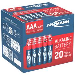 Ansmann LR03 Red-Line mikrotužková baterie AAA alkalicko-manganová 1.5 V 20 ks