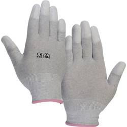 TRU COMPONENTS EPAHA-RL-S ESD rukavice s povrchovou úpravou na špičkách prstů vel. Oblečení: S polyamid
