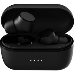 Tie Studio TX6 špuntová sluchátka Bluetooth® černá headset, regulace hlasitosti, odolné vůči potu, odolná vůči vodě