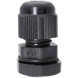 Quadrios 2102CA117 souprava kabelových průchodek vodotěsná PG7 PA66 černá 1 sada