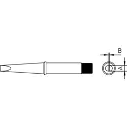 Weller 4CT6E7-1 pájecí hrot dlátový, rovný Velikost hrotů 7 mm Obsahuje 1 ks