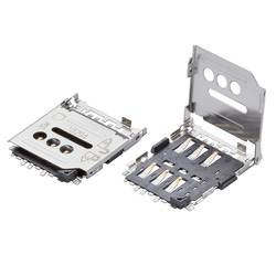 Molex Slot pro SIM kartu 6, rozteč 2.54 mm, 788000001, 1200 ks Tape on Full reel