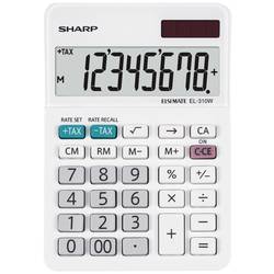 Sharp EL-310W kapesní kalkulačka bílá Displej (počet míst): 8 na baterii, solární napájení