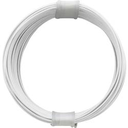 Donau Elektronik 110-5 lanko/ licna, 1 x 0.04 mm², bílá, 10 m