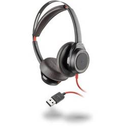 Plantronics Blackwire C7225 binaural USB ANC telefon Sluchátka On Ear kabelová stereo černá Potlačení hluku Vypnutí zvuku mikrofonu