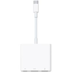 Apple USB-C®, Monitor kabelový adaptér [1x USB-C® zástrčka - 1x USB-C® zásuvka, HDMI zásuvka, USB 3.1 zásuvka A ] bílá
