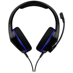 HyperX Cloud Stinger Core PS4 Headset Gaming Sluchátka Over Ear kabelová černá/modrá regulace hlasitosti, Vypnutí zvuku mikrofonu