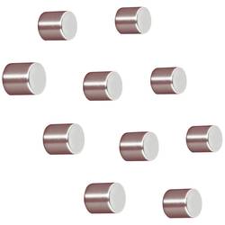 Sigel neodymový magnet C5 Strong (Ø x v) 10 mm x 10 mm cylindr stříbrná 10 ks BA701