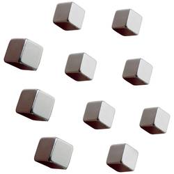 Sigel neodymový magnet C5 Strong (š x v x h) 10 x 10 x 10 mm krychle stříbrná 10 ks BA193