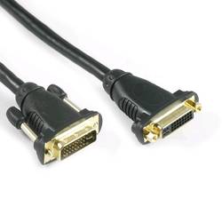 Lyndahl DVI kabel DVI-I 24+5pól. Zástrčka, DVI-I 24+5pól. zásuvka 1.5 m černá LKDVFM29015 DVI kabel