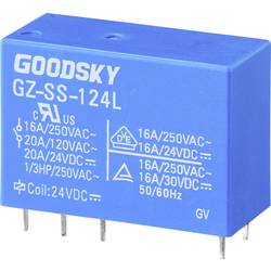 GoodSky GZ-SS-124L relé do DPS 24 V/DC 20 A 1 přepínací kontakt 1 ks Tube