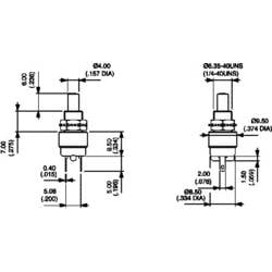 APEM 9433NCDB, 9433NCDB tlačítko, 6.4 mm, 30 V/DC, 0.1 A, 1 ks
