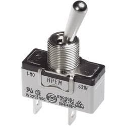 APEM 639NH/2 639NH/2 páčkový spínač 250 V/AC 10 A 1x zap/vyp/zap s aretací/0/s aretací 1 ks