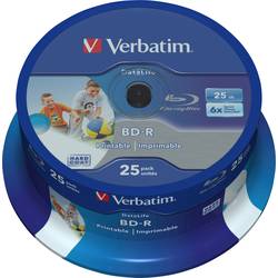 Verbatim 43811 Blu-ray BD-R SL 25 GB 25 ks vřeteno s potiskem, vrstva proti poškrábání