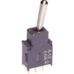 NKK Switches A12AP A12AP páčkový spínač 28 V DC/AC 0.1 A 1x zap/zap s aretací 1 ks