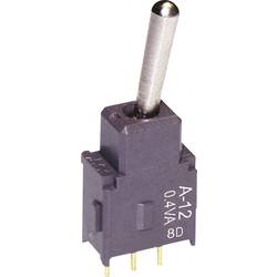 NKK Switches A12AP páčkový spínač 28 V DC/AC 0.1 A 1x zap/zap s aretací 1 ks