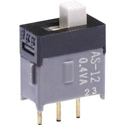 NKK Switches AS12AP AS12AP posuvný přepínač 28 V DC/AC 0.1 A 1x zap/zap 1 ks